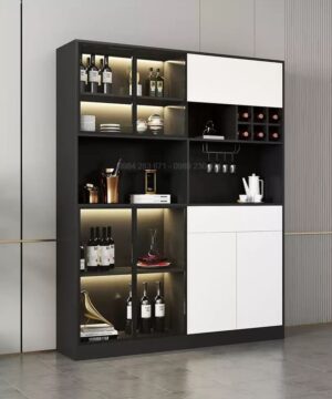 Mẫu tủ rượu đẹp phòng khách KTR11