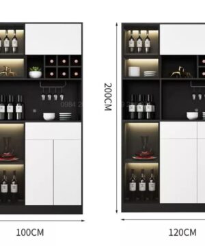 Mẫu tủ rượu đẹp phòng khách KTR11