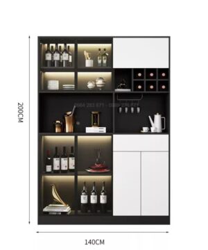 Mẫu tủ rượu đẹp phòng khách KTR11