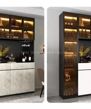 Tủ rượu đẹp trang trí phòng khách KTR13