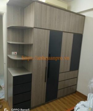 Tủ quần áo gỗ cánh mở hiện đại TGCN47