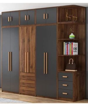 Tủ quần áo TGCN47 có 6 cánh mở và 1 kệ trang trí