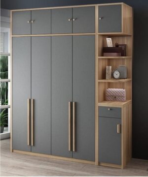 Tủ quần áo TGCN47 có 4 cánh mở và 1 kệ trang trí