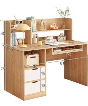 Kích thước chi tiết bàn học BHS08