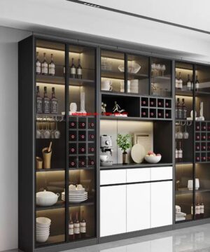 Kệ tủ rượu đẹp hiện đại KTR16