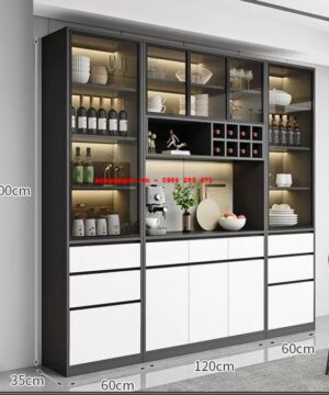 Kệ tủ rượu đẹp hiện đại KTR16