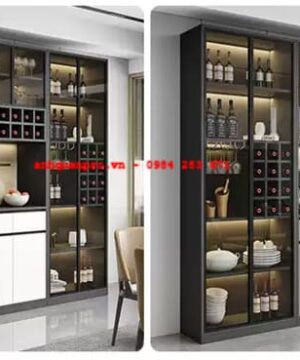Kệ tủ rượu đẹp hiện đại KTR16