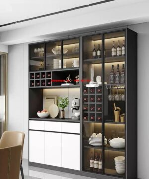 Kệ tủ rượu đẹp hiện đại KTR16