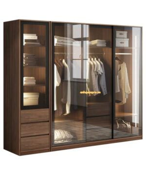 Tủ quần áo cánh kính TQA02