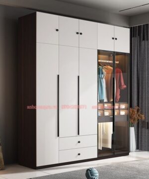 Tủ áo cánh mở hiện đại TQA11