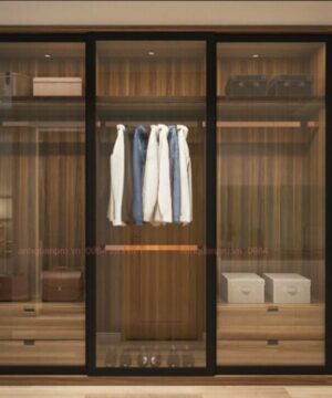 Tủ áo cánh kính cường lực TQA08
