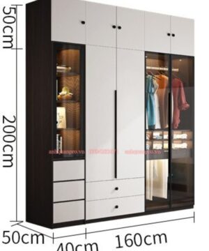 Kích thước tủ quần áo TQA11