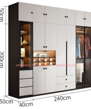 Kích thước tủ quần áo TQA11