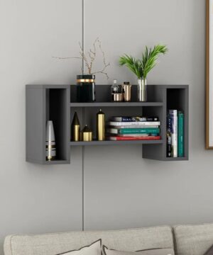`Kệ gỗ treo tường phòng khách KTT05