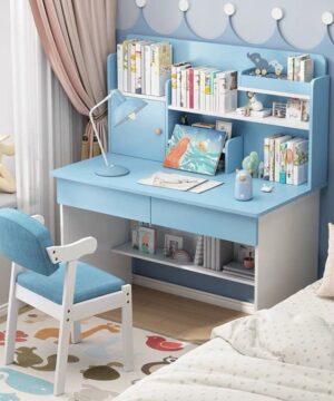 Bàn học có giá sách cho bé BHS21