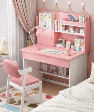 Bàn học có giá sách cho bé BHS21