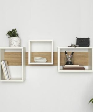 Giá sách gỗ treo tường KTT06