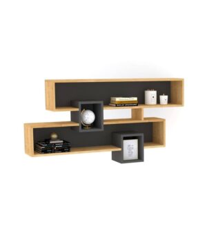 Giá sách treo tường hiện đại KTT08