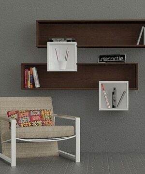 Giá sách treo tường hiện đại KTT08