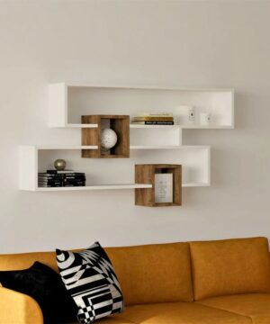 Giá sách treo tường hiện đại KTT08
