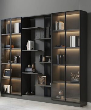 Tủ sách kết hợp kệ trang trí KSG25