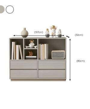 Kích thước chi tiết tủ sách thấp KSG26