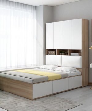 Giường Ngủ thông minh Liền Tủ Quần Áo Giá Rẻ – GT 02