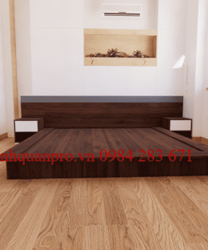 Giường ngủ kiểu Nhật gỗ công nghiệp cao cấp G11