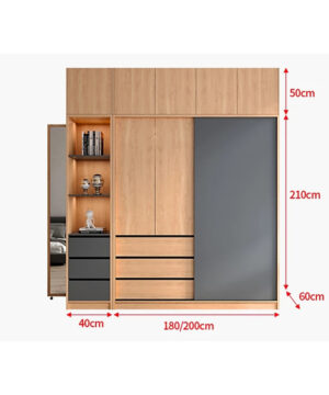 Thông tin chi tiết tủ quần áo TQA15