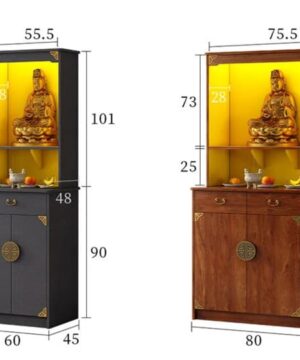 Kích thước tủ thờ gỗ công nghiệp giá rẻ TT04