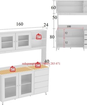 Tủ để đồ nhà bếp KVS34