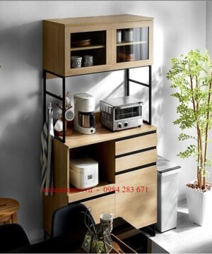 Kệ Tủ Để Đồ Khô Cho Nhà Bếp KVS37 - Hiện đại 9 Kệ Tủ Để Đồ Khô Cho Nhà Bếp KVS37
