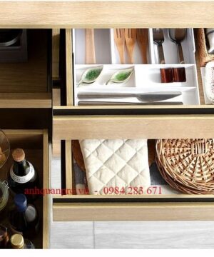 Kệ Tủ Để Đồ Khô Cho Nhà Bếp KVS37 - Hiện đại 12 Kệ Tủ Để Đồ Khô Cho Nhà Bếp KVS37