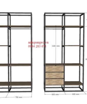 Kích thước giá áo