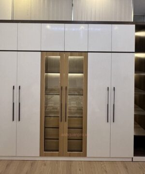 Tủ quần áo kết hợp cánh kính HIỆN ĐẠI TQA18