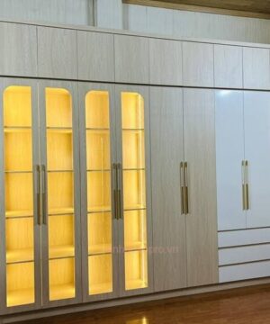 Tủ quần áo gỗ công nghiệp TQA16