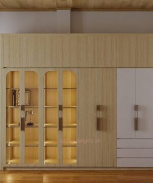 Tủ quần áo gỗ công nghiệp TQA16