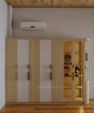 Tủ quần áo gỗ công nghiệp TQA16