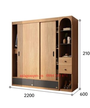 Tủ quần áo hiện đại TQA21