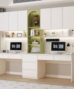 Bàn học đôi hiện đại BHS24