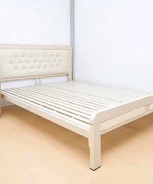 Giường khung sắt có đệm da GNS02