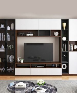 Tủ kệ vách tivi phòng khách mang phong cách hiện đại KTV22 8 Tủ kệ tivi phòng khách mang phong cách hiện đại KTV22