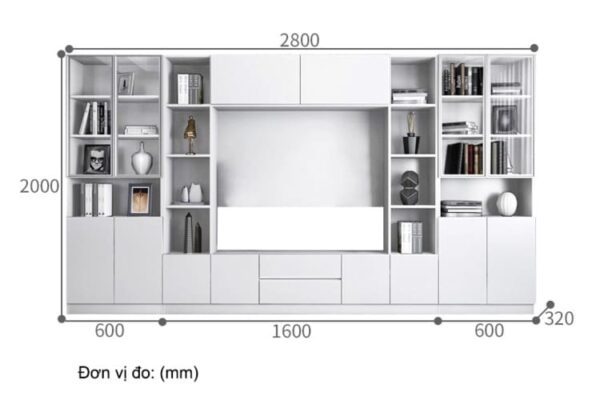 Tủ kệ tivi KTV25