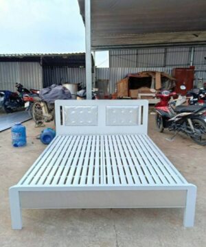 Giường sắt bọc đệm GNS04