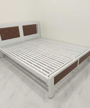 Giường sắt bọc đệm GNS04