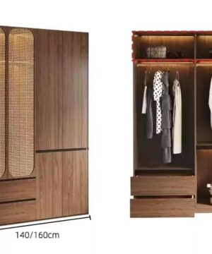 Tủ quần áo kết hợp cánh mây sang trọng và hiện đại TQA24 20 Tủ quần áo TQA24