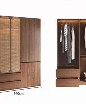 Tủ quần áo kết hợp cánh mây sang trọng và hiện đại TQA24 17 Tủ quần áo TQA24