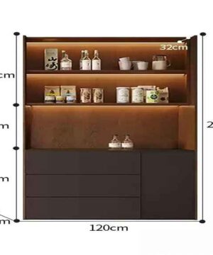 Tủ kệ rượu phòng khách trang trí sang trọng KTR20