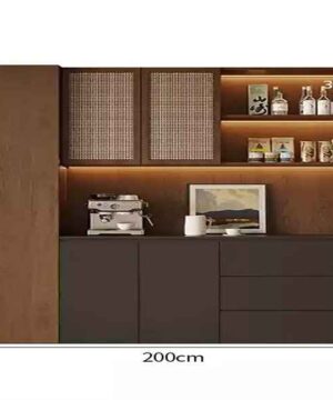 Tủ kệ rượu phòng khách trang trí sang trọng KTR20