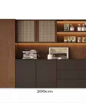 Tủ kệ rượu phòng khách trang trí sang trọng KTR20